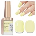 Yellow Nail Polish Quick Dry Pastel Nail Lacquer Sheer Color