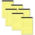 Yellow Note Pads 5x8 Small Legal Pads College Ruled Notepad 5x8, 6 Pack
