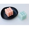 Paraffin And Soy Wax Cloud Bubble Cube Candle, Set Of 2, Fruit Cocktail 5.5 x 5.5 cm