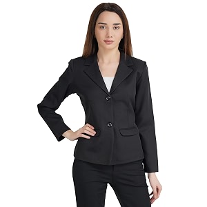 casual formal blazer for women  regular fit stylish blazer for women39s black