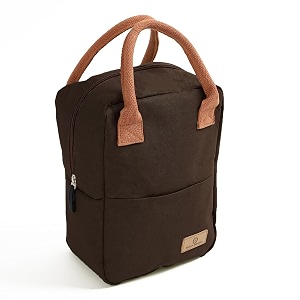 yellow weaves 100 cotton canvas lunch bag reusable and washable leakproof keeps hot amp cold lunch bag for men women kids office picnic school big size - coffee