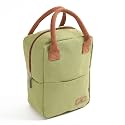 Yellow Weaves 100% Cotton Canvas Lunch Bag Reusable and Washable, Leakproof Keeps Hot &amp; Cold, Lunch Bag for Men Women Kids Office Picnic School, (Big Size - Olive Green)