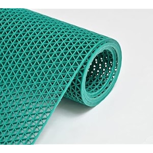 yellow weaves anti skid multipurpose pvc rubber mat for floor bathroom swimming pool kitchen indoors outdoors  color - green waterproof entrance doormat rain jali mat 4x18 feet