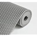 Yellow Weaves Anti Skid Multipurpose PVC Rubber Mat for Floor, Bathroom, Swimming Pool, Kitchen, Indoors, Outdoors | Color - Grey | Waterproof Entrance Doormat, Rain Jali Mat (4x15 Feet)