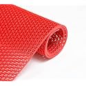 Yellow Weaves Anti Skid Multipurpose PVC Rubber Mat for Floor, Bathroom, Swimming Pool, Kitchen, Indoors, Outdoors | Color - Red | Waterproof Entrance Doormat, Rain Jali Mat (4x6 Feet)