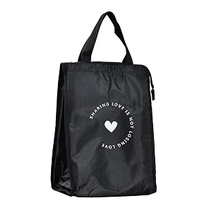 yellow weaves insulated travel lunchtiffinstorage bag for office college amp school big size 1 piece canvas black