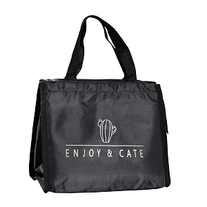 yellow weaves insulated travel lunchtiffinstorage bag for office college amp school regular size black