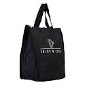Yellow Weaves Insulated Travel Lunch/Tiffin/Storage Bag for Office, College &amp; School, Big Size- (Black)