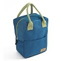 Yellow Weaves 100% Cotton Canvas Lunch Bag Reusable and Washable, Eco-Friendly Lunch Bag, Leakproof Keeps Hot & Cold, for Men Women Kids Office Picnic School, (Big Size - Blue), 1 Liters