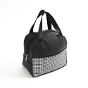 Yellow Weaves Insulated Travel Lunch/Tiffin/Storage Bag For Office, College & School Polyester, Regular Size (Checkered Black), 8 Liters