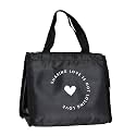 Yellow Weaves Insulated Travel Lunch/Tiffin/Storage Bag for Office, College &amp; School, (Regular Size), 1 Piece, Polyester, 10 liters, Black