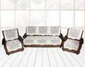 YELLOW WEAVES Polyester 32 Seater Sofa Floral