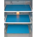 Yellow Weaves™ Refrigerator Drawer Mats/Fridge Mats Pack of 6 Pcs 11 X 17 Inches (Blue)