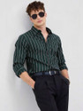YELLOWDASH Men Regular Fit Striped Spread Collar