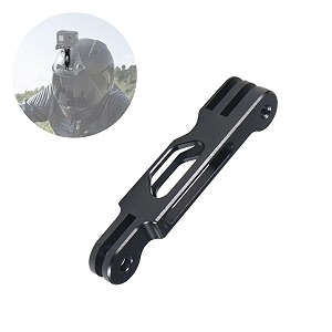 yellowfin aluminium alloy extension arm rod for gopro and dji osmo action camera  cnc extension handle bracket and metal pole mount for hero 12111098765 helmet stick 85 cm black