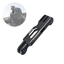YELLOWFIN Aluminium Alloy Extension Arm Rod for GoPro and DJI Osmo Action Camera – CNC Extension Handle Bracket and Metal Pole Mount for Hero 12/11/10/9/8/7/6/5, Helmet Stick (8.5 CM, Black)