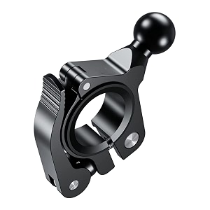 yellowfin 17mm ball quick release handlebar mount base for bike amp motorcycle aluminium lever clamp mobile holder base with rubber inserts gpsphone mount adapter for 1232mm handlebar amp mirror rod