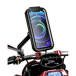 yellowfin fully waterproof handlebar quick release mobile phone holder mount for motorcycle  bike  scooter  bicycle  cycle ideal for maps and gps navigation m18l-qd black