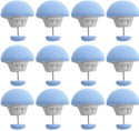 YELONA 12-Pcs Blue Duvet Cover Pin & Clips,Double Sided Quilt Fasteners,Cushion,Curtain Cotton Batting