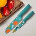 YELONA Blue Printed German Stainless Steel Paring & Peeling Knife Set - Ultra Sharp Chef's Knife Combo for Professional Chopping, Cutting & Slicing - Multipurpose Kitchen Knives (Set of 2)