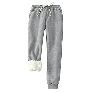 yeokou women39s warm sherpa lined athletic sweatpants joggers fleece pants
