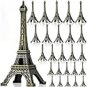 Yerliker 30 Pcs (3"/4"/5"/6") Eiffel Tower Statue Bronze Metal Eiffel Tower Model Figurine Paris Themed Decor for Souvenir Photo Prop Cake Topper Table Party Home Decor Gift Christmas Ornaments