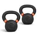 Yes4All Powder Coated Kettlebell, 9–88 lb Cast Iron Weights