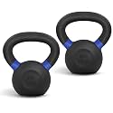 Yes4All Powder Coated Kettlebell, 9–88 lb Cast Iron Weights