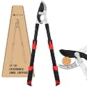 Yesker 27-35" Extendable Loppers for Tree Trimming Heavy Duty Tree Trimmer Bypass Loppers with Compound Action Sharp Anvil Blade up to 2 Inch Cut Capacity Branch Cutter Chops Thick Branches Ease