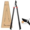 Yesker 28" Loppers for Tree Trimming Heavy Duty Tree Trimmer Sharp Steel Blade Bypass Loppers Branch Cutter up to 1.5 Inch Dia Cut Capacity Shock-Absorbing Bumper Handle Ideal for Garden Maintenance