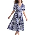 YESNO Summer Floral Midi Dresses for Women