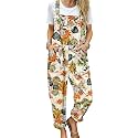 YESNO Women39s Overalls Cotton Boho Casual Floral