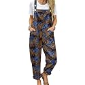 YESNO Women39s Overalls Cotton Boho Casual Floral