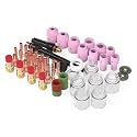 YESWELDER 71Pcs TIG Welding Torch Stubby Gas Lens #12 Glass Cup Kit