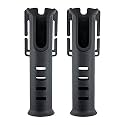 Yetaha Belt Rod Holder, 2 Pack Portable Waist Belt Fishing Rod Holder, Adjustable Pole inserter Fishing Rod Accessories for Surf Kayak Outdoor Fishing (Black)