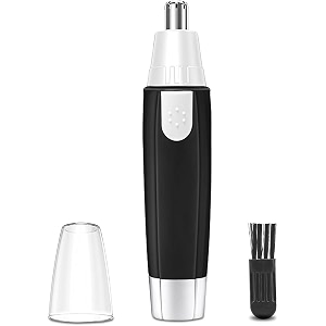yeti 3-in-1 electric nose amp ear hair trimmer  stainless steel blades painless grooming for men amp women