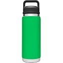 YETI Rambler 26 oz Bottle, Leakproof, Vacuum Insulated, Stainless Steel with Chug Cap, Verde