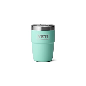 yeti rambler 8 oz stackable cup stainless steel vacuum insulated espresso cup with magslider lid seafoam