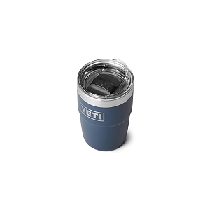 yeti rambler 8 oz stackable cup stainless steel vacuum insulated espresso cup with magslider lid navy