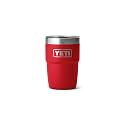 YETI Rambler 8 oz Stackable Cup, Stainless Steel, Vacuum Insulated Espresso Cup with MagSlider Lid, Rescue Red
