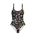YEXIATODO Kids One Piece Swimsuit for Teen Girls Womens Bathing Suit High Waist Bikini Set Girls Swimsuit for 7-18 Years Old