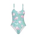YEXIATODO Kids One Piece Swimsuit for Teen Girls Womens Bathing Suit High Waist Bikini Set Girls Swimsuit for 7-18 Years Old