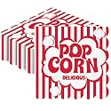 Yexiya 100 Pcs Movie Night Napkins 5 x 5 in Popcorn Paper, Scalloped Design