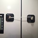 YEYA Refrigerator & French Door Lock with Key, Large Backing 1-Pack