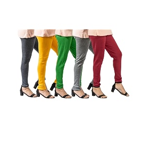 yezi combo pack of 5 stylish woollen leggings