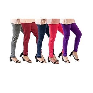 yezi combo pack of 5 stylish woollen leggings