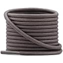 YFINE Waxed Round Shoe Laces: 2 Pairs Oxford Shoelaces for Dress Shoes Boot