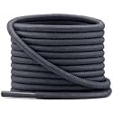 YFINE Waxed Round Shoe Laces: 2 Pairs Oxford Shoelaces for Dress Shoes Boot