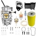 YFM350 Carb Fits 1987-1990 &amp; 1992-1995 Moto-4 350 YFM350 | 1987-2004 Warrior 350 YFM350 | 1987-1998 Big Bear 350 YFM350 | 1996-1998 Kodiak 400 YFM400 Atv Carb with Fuel Petcock Valve Switch Kit