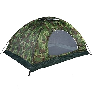 picnic camping portable polyester tent military color - size- 180 x 200 x 140cm